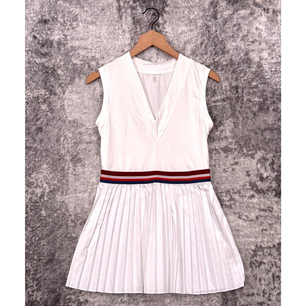 Free People Movement Dress Medium Womens You Got Served White Tennis